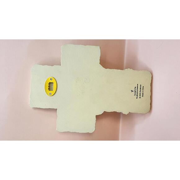 2005 Inspiro Decorative Religious Wall Cross with White Roses and Scripture 9' - Picture 4 of 9